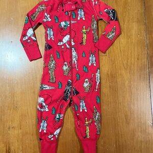 Hanna Andersson Red Character Footie Pajamas